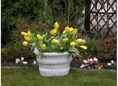 Design flower pot top plant pot vessel pots figure decorative face sculpture