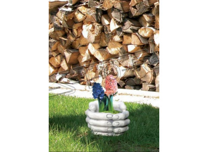 Design flower pot top plant pot vessel pots figure decor hands sculpture