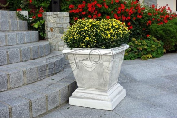 Design flower pot top plant pot vessel pots figure face decorative sculpture