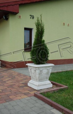 Design flower pot top plant pot vessel pots figure face decorative sculpture