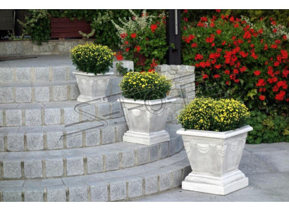 Design flower pot top plant pot vessel pots figure face decorative sculpture