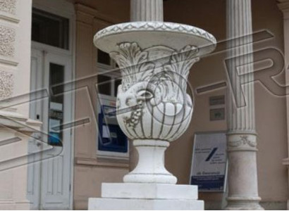 Design flower pot top plant pot vessel pots figure face sculpture