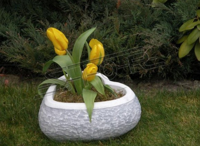 Design flower pot top plant pot vessel pots figure heart sculpture