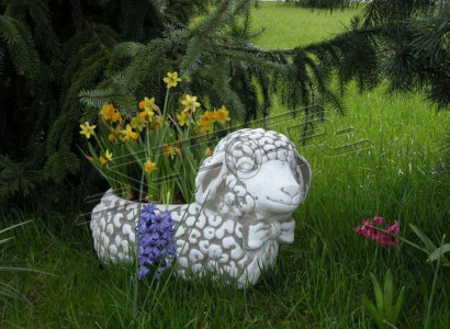 Design decorative flower pot top plant pot vessel figure pots face sculpture