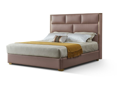 Design Double bed Leather Bed Beds Bed Leather Upholstery Bedroom Marriage