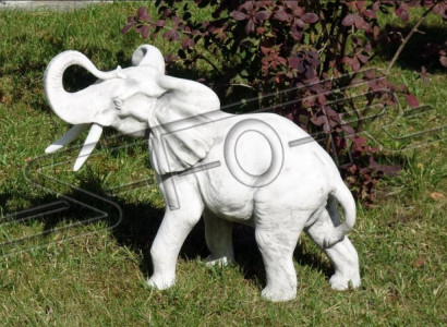Design Figure Elephant Sculpture Figures Sculptures Statues White Decor Statue