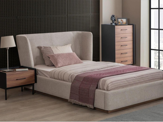 Design Complete 4-piece Bedroom Bed Bedside table Modern Chest of drawers new