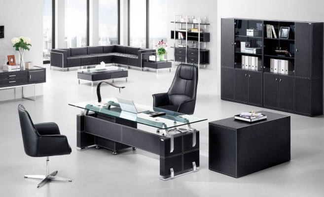 Design Luxury Furniture 2-piece Office Set Corner desk and Filing cabinet