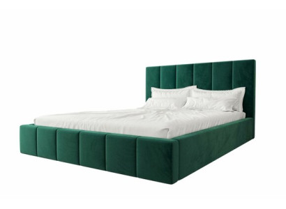 Double bed luxury velvet textile bed double bedroom design 160x200cm