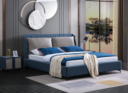Double bed Bedroom Hotel Ehe Luxus Bed 2x Bedside table 3pcs. Set beds new.