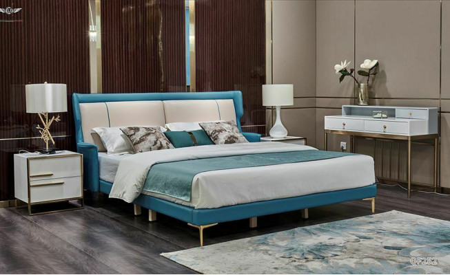Noble Bedroom Set Suite Bedside table Chest of drawers Bed Designer Furniture