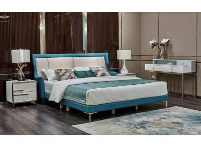 Noble Bedroom Set Suite Bedside table Chest of drawers Bed Designer Furniture