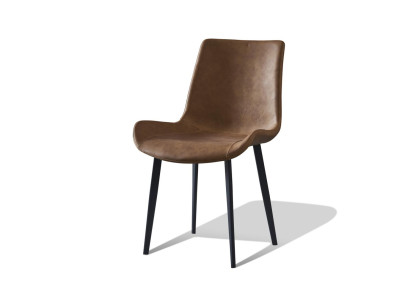 Dining room 1x Chair Real Chairs Seat Upholstery Lounger Designer Leather Armchair Modern