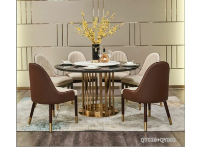 Dining room Round Tables Dining set Set Chair Group Table 6 Design