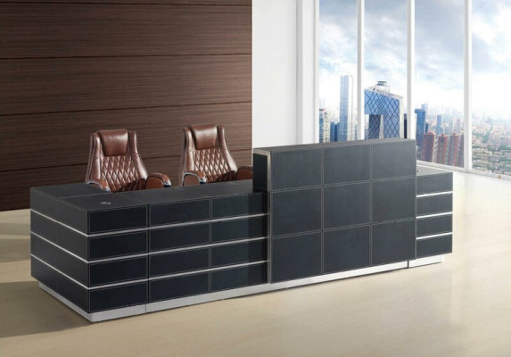 Reception desk reception counter practice office trade fair reception hotel