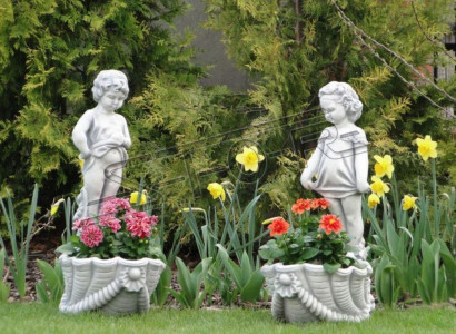 Figure flower pot plant decoration pot flower pots figure decor garden