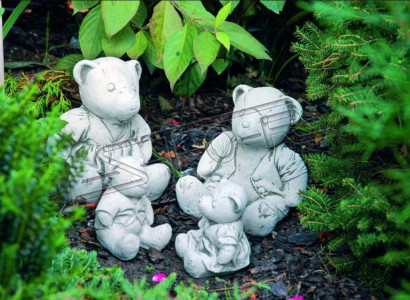 Garden Decoration Bear Patio Stone Figures Decorative Nature Statue