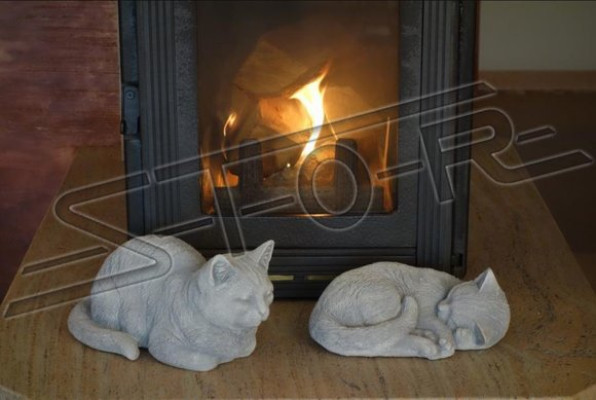 Garden Decoration Decorative Cat Patio Stone Figures Statue