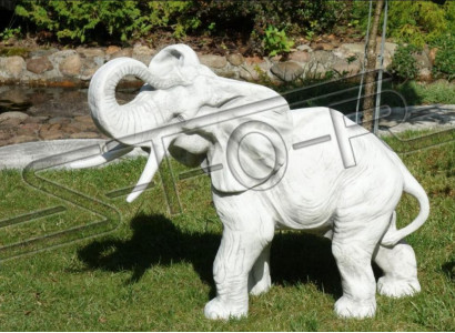 Garden Decoration Elephant Patio Stone Figures Figure Decorative Statue