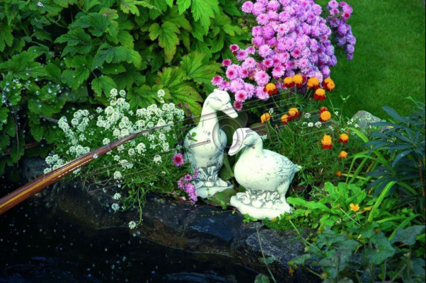 Garden Decoration Duck Patio Stone Figures Decorative Figure Statue Sculpture