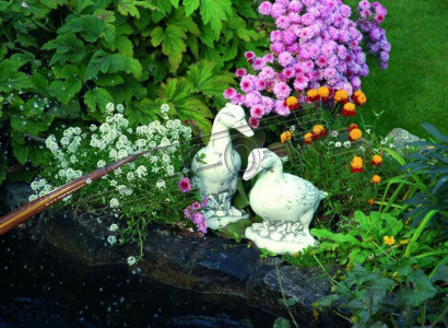 Garden Decoration Duck Patio Stone Figures Decorative Statue Sculpture
