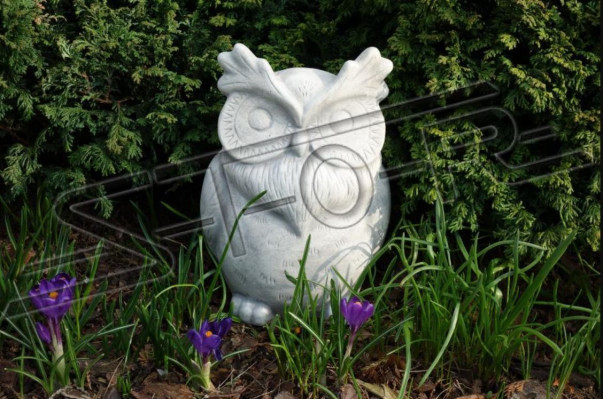 Garden Decoration Owl Decorative Patio Stone Figures Nature Statue
