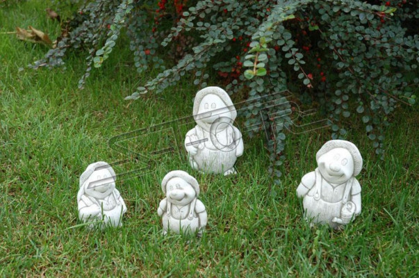 Garden Decoration Owl Patio Natural Stone Figures Decorative Statue
