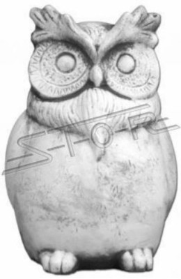 Garden Decoration Owl Patio Stone Decorative Figures Nature Statue