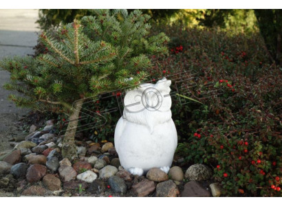 Garden Decoration Owl Patio Stone Decorative Figures Nature Statue