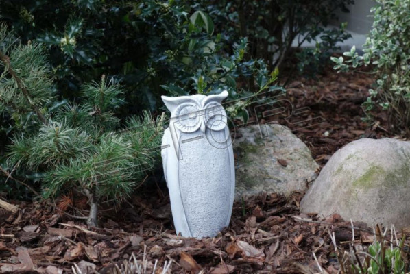 Garden Decoration Owl Patio Stone Figures Decorative Figure Nature Statue
