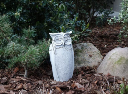 Garden Decoration Owl Patio Stone Figures Decorative Figure Nature Statue