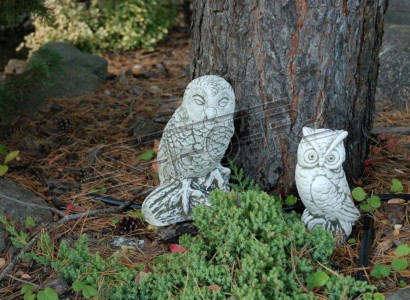 Garden Decoration Owl Patio Stone Figures Nature Figure Decorative Statue
