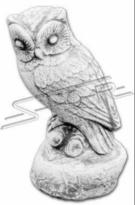 Garden Decoration Owl Patio Stone Nature Figures Decorative Statue