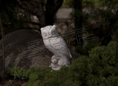 Garden Decoration Owl Patio Stone Nature Figures Decorative Statue