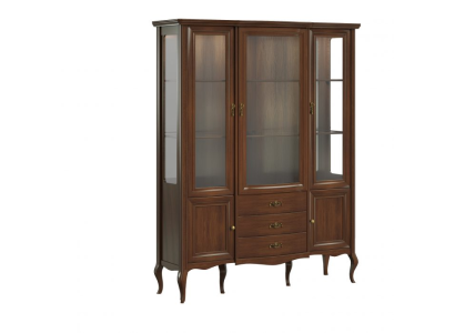 Large Wardrobe Solid Real wood Rustic Classic Display case cabinet PR-W3