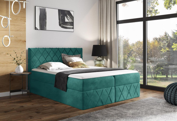 Luxury designer upholstered bed bed beds designer bed new 160x200cm box spring new