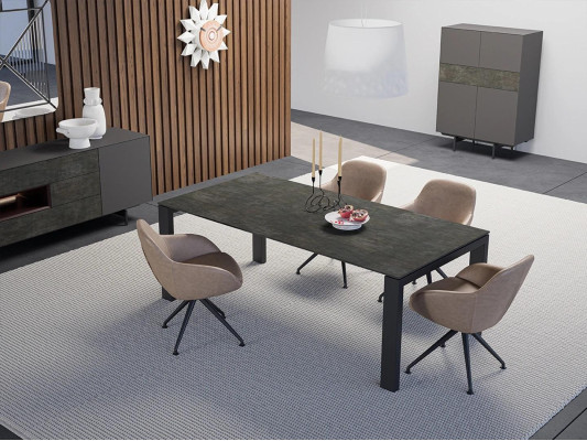 Luxury Dining room Dining set Dining table 4x Chairs Design Modern Furnishings new