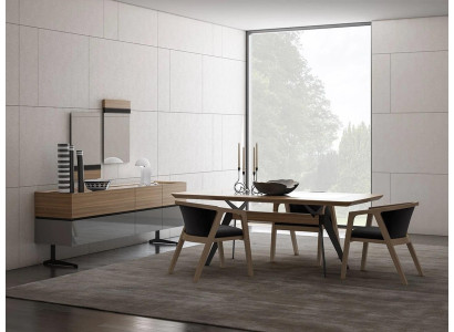 Luxury Dining room Set 8-piece Dining table Complete Chairs Sideboard with 2x Mirror new
