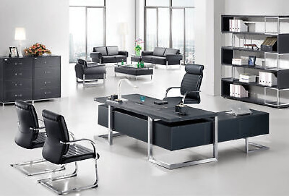 Luxury Furniture 2-piece Office Set Corner desk Filing cabinet Cabinets Furnishings new