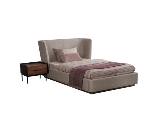 Modern Complete Bed Luxury Bedside table Bedroom Set 2pcs Wood Furniture