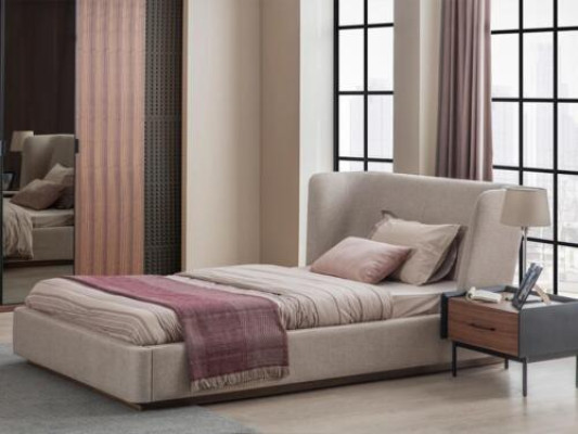 Modern Complete Bed Luxury Bedside table Bedroom Set 2pcs Wood Furniture