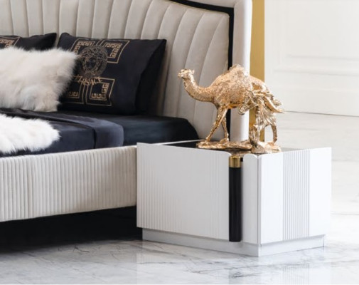 Bedroom Table Bedside tables Wood Bedside table Night console Design Side table