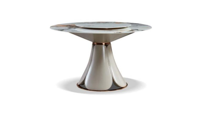 Dining table Leather Stone Tables Wood Luxury Modern Design Furniture Table