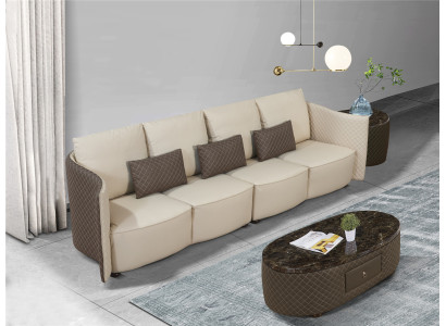 Sofa Couch Upholstery Sofas 4 Seater Textile big xxl Living room Couches Leather