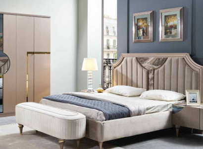 Bed frame double Wood Bed frame e Bedroom White Luxury Bed Modern Beds