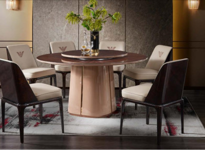 Dining table table furniture armchair chair set 5 pieces. Group design dining room