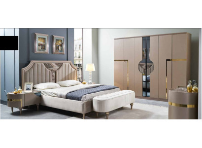 Furniture Modern Luxury Beds new Bed 2x Bedside table 3 pcs. Bedroom Set Design