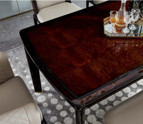 Dining table Brown Designer Tables Modern Design Furniture Luxury Dining room