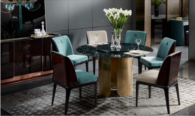 Chair Blue Dining room Modern Chairs Design Furniture Luxury Designer Furnishings new