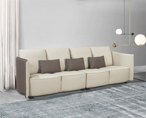 Sofa Couch Upholstery Sofas 4 Seater Textile big xxl Living room Couches Leather